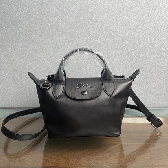 Longchamp Le Pliage Xtra XS Leather Black Handbag